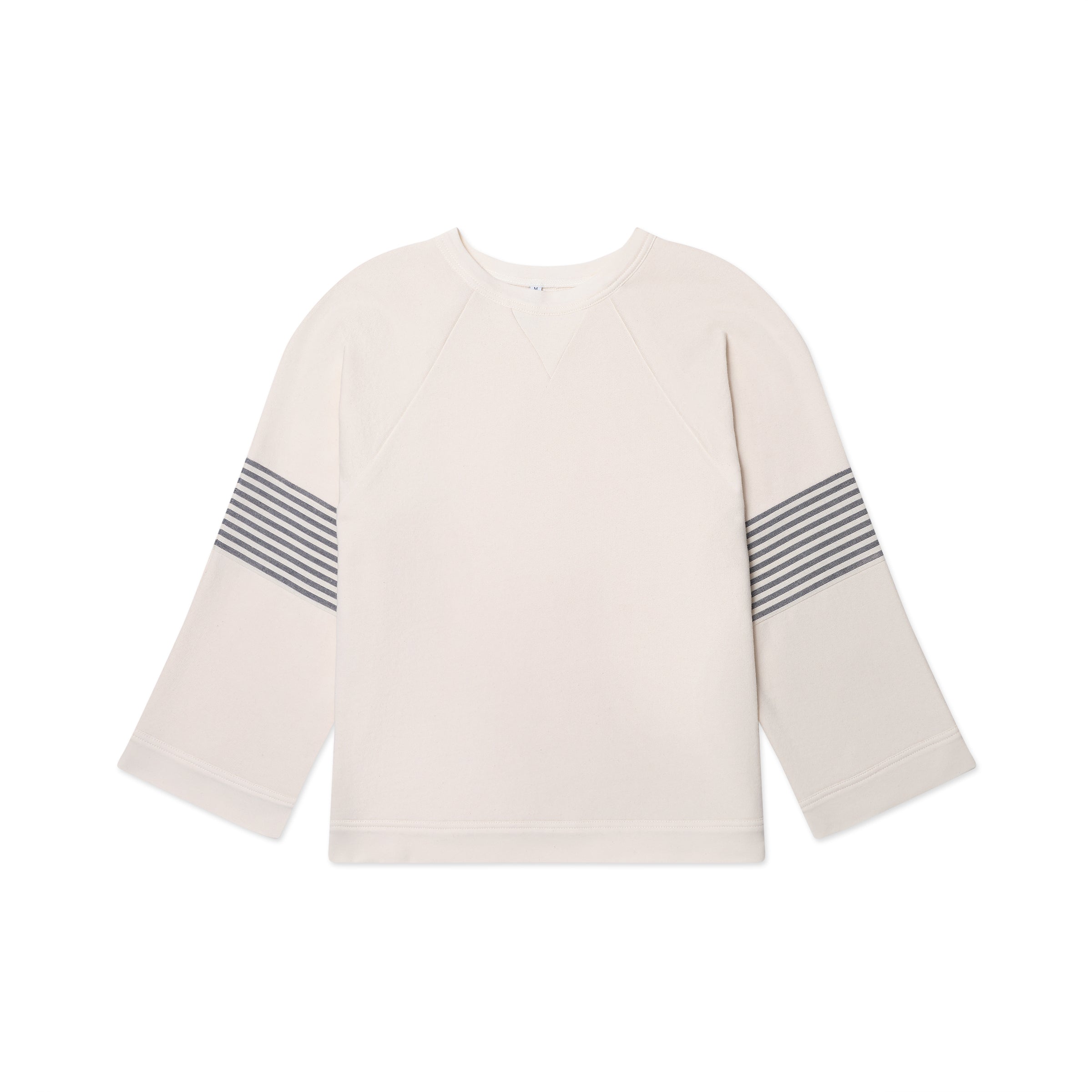 Beige 100% Cotton Crewneck