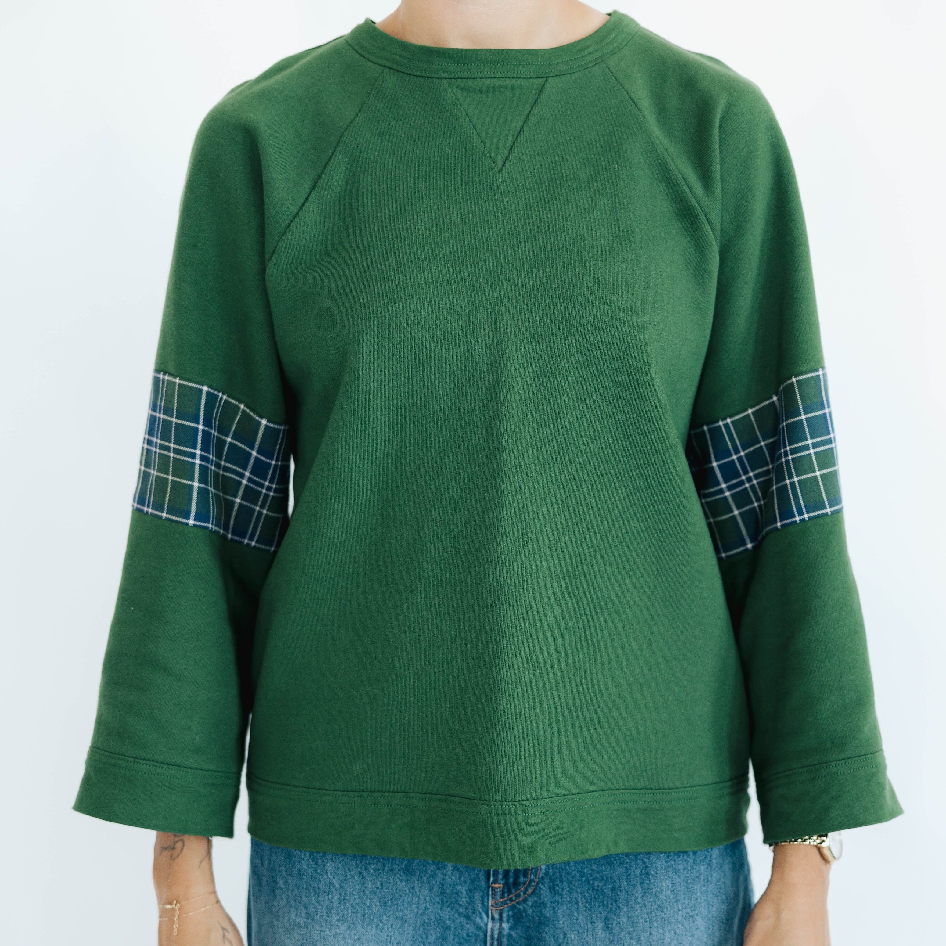 Green 100% Cotton Crewneck