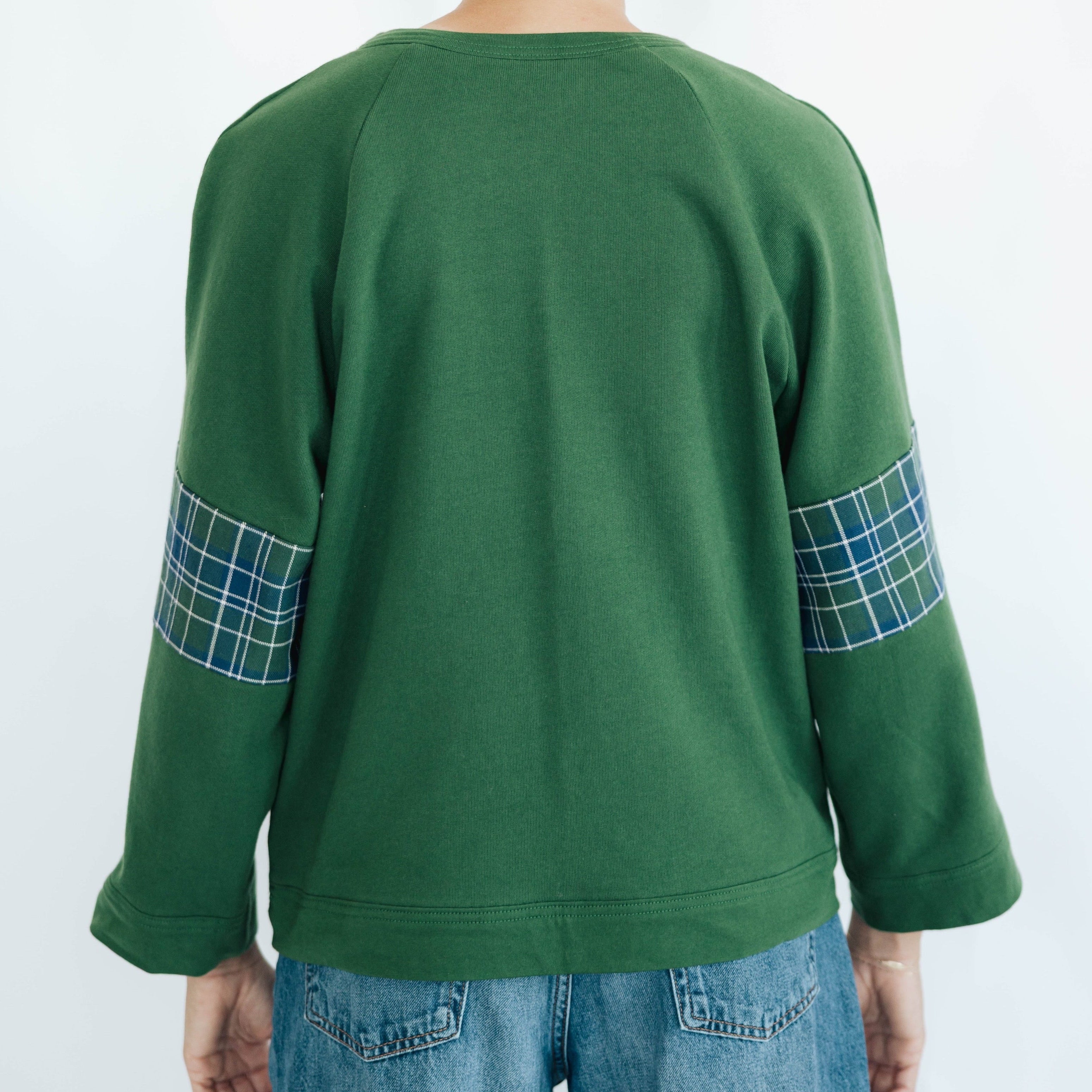 Green 100% Cotton Crewneck